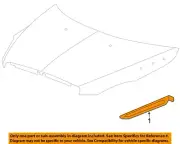 GM OEM 08-12 Enclave Hood Grille Exterior Trim-Molding 25867284