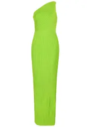 Solace London Adira Plissé Chiffon Maxi Dress - Green - 6 (UK6 / XS) 6 (UK6 / XS)