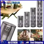 AU 2 In 1 Salt Pepper Mill Stainless Steel Manual Spice Mill for Outdoor Barbecu