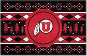 FANMATS 25854 Utah Utes Holiday Sweater Starter Mat Accent Rug - 19in. x 30in. | Sports Fan Home Decor Rug and Tailgating Mat