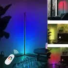 One-piece Design LED Corner Floor Lamp RGB Modern Lights Living Room Decor Xmas