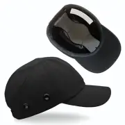 Lucent Path Black Baseball Bump Cap - Safety Hard Hat Head Protection Bump Cap
