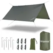 Hammock Rain Fly 10×10FT - Waterproof Camping Tarp Portable Tent Tarp Premium...