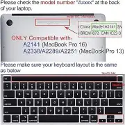 Cover Skin for 2020 MacBook Pro 13"(Model:A2338/A2289/A2251) Silicone Keyboard C