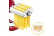 3-IN-1 Pasta Maker Attachment for KitchenAid Stand Mixers With Pasta Drying Rack