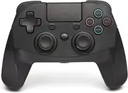snakebyte GAMEPAD 4S - black - wireless Bluetooth Controller for PlayStation 4 / PS4 Slim / Pro, analog dual joysticks, PC compatible (Windows 7/8/10), 3.5mm headphone jack, touchpad