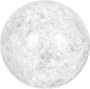 Gatuida Handmade Ice Crack Crystal Ball Ornament Decorative Sphere for Wedding Home Office Decor Elegant Adornment for Festivals