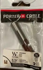 PORTER Cable 1/2" Carbide Tip Router Bit - 43058PC - FREE SHIPPING