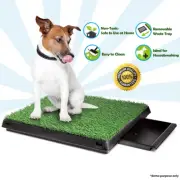Indoor Portable Pet Dog Toilet Mat Training Grass Potty Pad Loo Tray Large