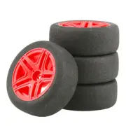 1/10 Onroad Rc Car Wheels Foam Racing Tires For Tamiya tt01 tt02 HSP HPI MST D5