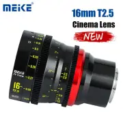 Meike Prime 16mm T2.5 Cine Lens for Full Frame Cinema Camera PL/EF/RF/E/L mount