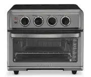 Cuisinart TOA-70BKS AirFryer Toaster Oven with Grill Black Stainless Steel New!