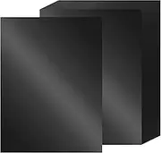 24 Sheets Black Mirror Cardstock Paper A4, 92lb/250gsm Metallic Cardstock Paper Gold Foil Cardstock Shiny for Crafts Scrapbook Card Making Invitations Party Decoration (Black)