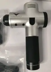 HyperIce Hypervolt Percussive Massager Massage Gun 53000 001-00 Silver/Black