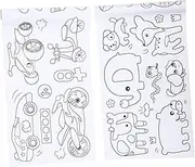 KONTONTY Pack Boys and Girls Drawing Set Coloring Paper Roll for Toddlers Sketch Paper for Drawing Art Supplies for Boy Girl