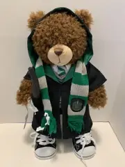 Build A Bear Harry Potter Slytherin House Robes Uniform Scarf Wand & Bear