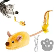 Cat Toys - Interactive Cat Toy - Moving Mice - Remote Control Plush Doll with Light & Sound, Fun Pet Supplies for Kitten Play, Indoor Outdoor Training, Smart Motion Entertainment Exercise Boredom