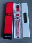 2021 Swatch Keith Haring Disney Mickey Mouse Watch Mariniere Red in Hand