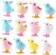 12pcs Clockwork Chick Wind-up Dolls