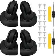 [Generic] 2 Pair Replacement Wheels for Luggage 360 Swivel Suitcase Casters Rollers 1.33inch W293