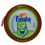 VINTAGE RARE TOY MEXICAN GENUINE YO-YO RUSSEL SUPER FANTA COCA COLA