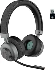 Tilde Pro Over Ear Bluetooth Office Headset with ANC and HD Detachable Noise Canceling Microphone (S+)