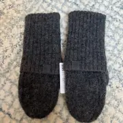Lululemon Women’s ALPACA WOOL BLEND MITTENS HEATHERED GRAPHITE GREY SZ XS/s NWT