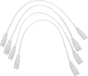 4Pcs LED Light Extension Cords Double End Lamp Connecting Wire Integrated Tube Light Holder Socket Fittings Multi Outlet Power Extension Cord for Easy Installation