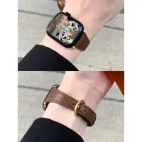 在飛比找蝦皮購物優惠-小馬蹄扣表帶💖精緻高級感皮錶帶/適用於ApppleWatch