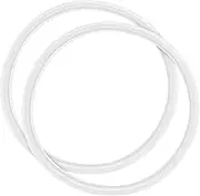 Cabilock 2Pcs Silicone Gasket Seal for Pressure Cooker Leak Replacement Ring for Steam Pots Easy Installation Compatible with Various Models Kitchen Accessories