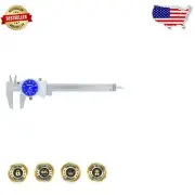 Compact 0-6 Inch Dial Caliper in Blue with .001 Accuracy - Fitted Case Included