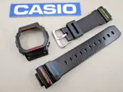 Genuine Casio G-Shock G-Lide GWX-5600 GWX5600 black resin watch band & bezel set