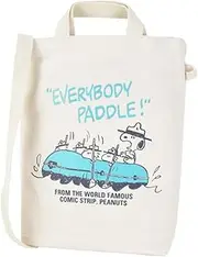 [SNOOPY] 0157 Women's Tote Bag, Shoulder Tote, A4, 2-Way, Large Capacity, Large Capacity, Shoulder Bag, Canvas, Simple