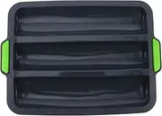 Loaf Baking Pans Bread Mold Nonstick Bread Pan French Bread Pan Liners Silicone Toast s Loaf Pan Cookie Oven Silicone Cake Baking Tray (Color : Dark Gray)
