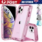 For iPhone 16 Pro Max 15 14 13 12 XS XR 8 Clear Heavy Duty Shockproof Case Cover