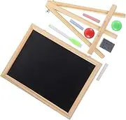 DOITOOL 1Set Double Sided Chalk Board with Stand Freestanding Magnetic Writing Board for Educational Tool for Graffiti Painting Learning Activities