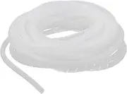 Aexit Cable (Electrical equipment) Wire Tidy Wrap Spiral Wrapping Band Organizer 6mm Dia 10M (90ry534qf492) Clear White