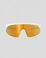 [Oakley] Oakley Men's Rslv Sunglasses in Matte White/Prizm K One Size Matte White/Prizm K