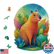 YJacuing Wooden Jigsaw Puzzles for Adults, 200 Piece Unique Animal Shaped Pre