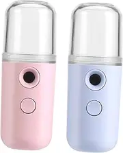NOLITOY 2pcs Facial Mist Spray Humidifier Face Steaming Machine Nano Face Moisturizer Beauty Humidifier for Wrinkle Reduction