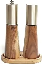 Spice Shaker and Pepper Grinder Kit Manual Household Seasoning Jar Sea Salt Pepper Crushed Grinding Bottle for Kitchen Outdoor