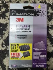 New Imation 3M TR-1 Travan-1 Minicartridge 400/800MB Set Of 4