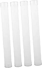 COHEALI 4pcs Mailing Tubes with Caps Plastic Shipping Storage Tubes for Small Parts Samples Multipurpose Documents Storing Packing