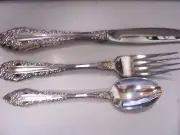 Royal Grandeur (Silverplate) by ONEIDA SILVER Fork, Knife & Teaspoon