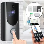 Wireless PIR Video Doorbell Visiable Night Vision Home Smart Intercom + Receiver
