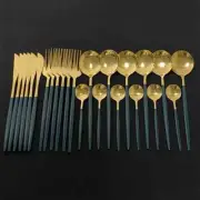 Colorful Stainless Steel Dinnerware Set, Cutlery Set, Dinner Set, 24Pcs