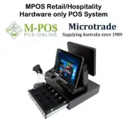 Dual 15" MPOS214 All in One Terminal, Printer scanner cash drawer. Complete