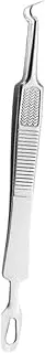 Baluue Stainless Pimple Remover Tweezers Kit Pcs Blackhead Extractor Curved Tweezers Double-headed for Efficient Oil Particle Removal