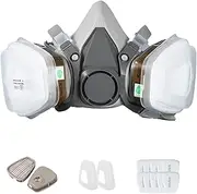 Face Respirator Dust,Safety Respirator for Dust | Reusable Professional Breathing Protection, Half Respirator Face, Protective Adjustable Face for Woodworking