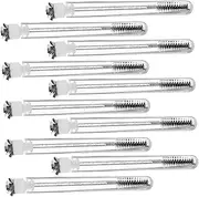 DRESSOOS 10pcs Flower Lash Brush Set for Mascara Applicator Portable Eyelash Extensions with Tube Sophisticated Design for Events